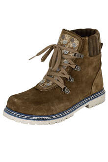 Damen Trachten Boots khaki blau