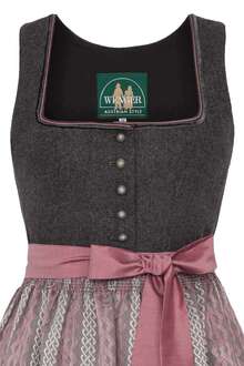 Lodendirndl Stretch altrosa grau