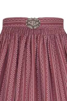 Dirndl-Schrze 70cm mit Broschen-Schliee rosa gemustert