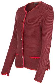 Damen Trachten Strickjacke bordeaux