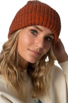 Strickmtze 'Fair+Funky' naturorange