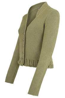 Dirndlstrickjacke oliv