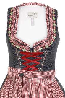 Dirndl Mini Blau Rot