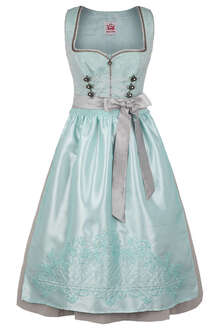 Dirndl midi Pastellfarben aqua