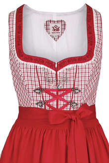 Dirndl midi kariert Rot