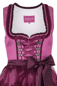 Dirndl mit Spitzenschrze pink