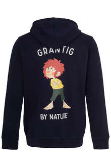 Kapuzen-Hoodie 'Grantig by Nature' mit Pumuckl unisex marineblau