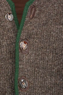 Grobe Strickjacke mit Kapuze braun