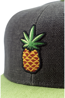 Herren Snapback Cap Cananas aus Hanf dunkelgrau