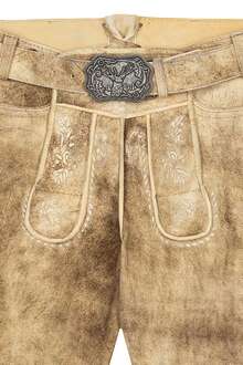 Herren Lederhose sumatra hellbraun