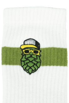 Sportsocken fr Herren 'Hopfinator' wei grn