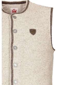 Herren Trachten-Strickweste in natur beige