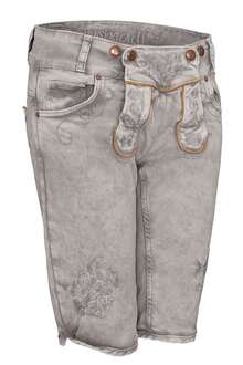 Damen Trachten Bermuda grau