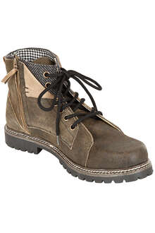 Herren Trachten-Schnrstiefel dunkelbraun