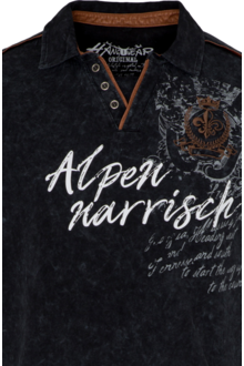 Herren T-Shirt 'Berggwand' dunkelblau