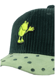 Kinder Cordcap Gnther Kastenfrosch Snapback dunkelgrn