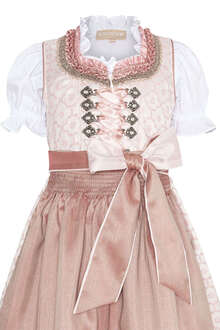 Festliches Mdchen Dirndl mit Bluse altrosa