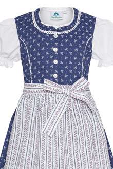 Kinderdirndl blau mit Bluse