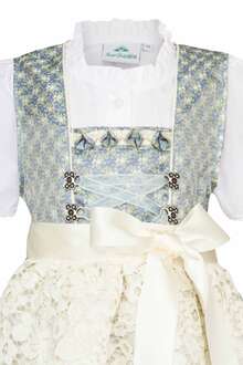 Mdchendirndl mit Bluse blau