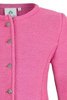 Mdchen Trachten-Strickjacke Dirndljacke pink