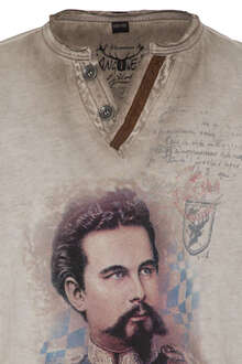 Kinder T-Shirt mit Ludwig II beige