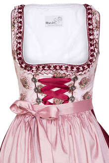 Dirndl kurz mit Rehmotiven rosa