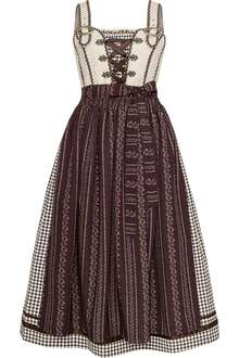 Landhauskleid lang im Dirndl-Look