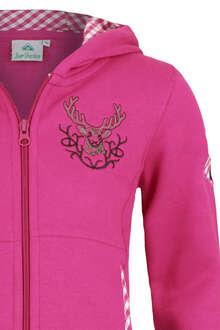 Mdchen Trachten Sweatjacke pink