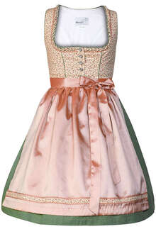 Dirndl Mini Blmchen altrosa grn