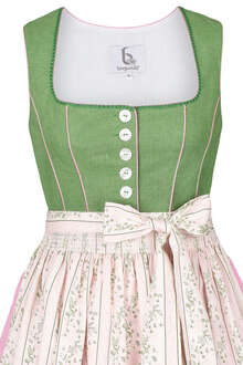 Leinendirndl Midi grn rosa