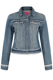 Damen Trachten Jeansjacke