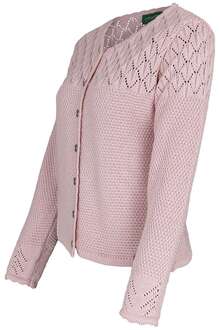 Damen Trachtenstrickjacke rosa