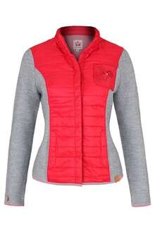 Trachten Steppjacke rot grau