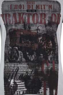 Herren T-Shirt Resi I hol di mitm Traktor ab dunkelgrau