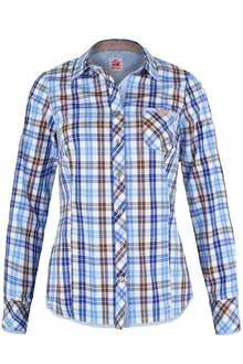 Bluse kariert blau