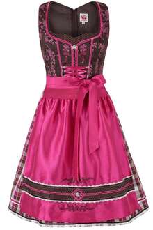 Dirndl kurz braun beere