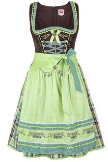 Dirndl kurz braun-grn