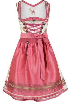 Dirndl kurz Blumenmuster creme