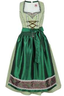 Dirndl mittel grn-wei kariert