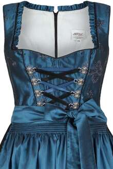 Dirndl lang festlich blau