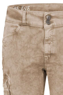 Herren Jeans Bermuda Cargo schlamm