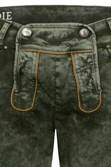 Herren Jeans 'Lederhose' armygrün