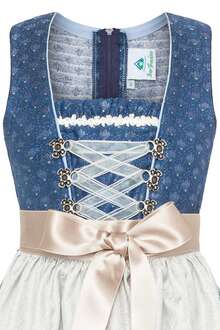 Kinderdirndl blau beige