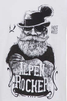 Herren T-Shirt 'Alpen Rocker' wei