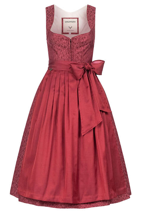 Midi-Dirndl Hakenverschluss Floral Rouge