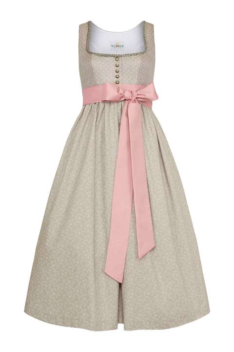 Umstandsdirndl geblmt taupe