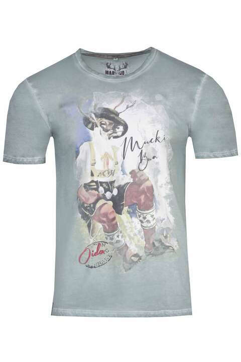 Herren T-Shirt 'Mucki Bua' graublau