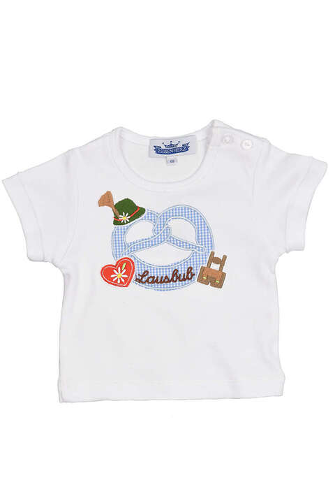 Baby T-Shirt Lausbub Breze wei