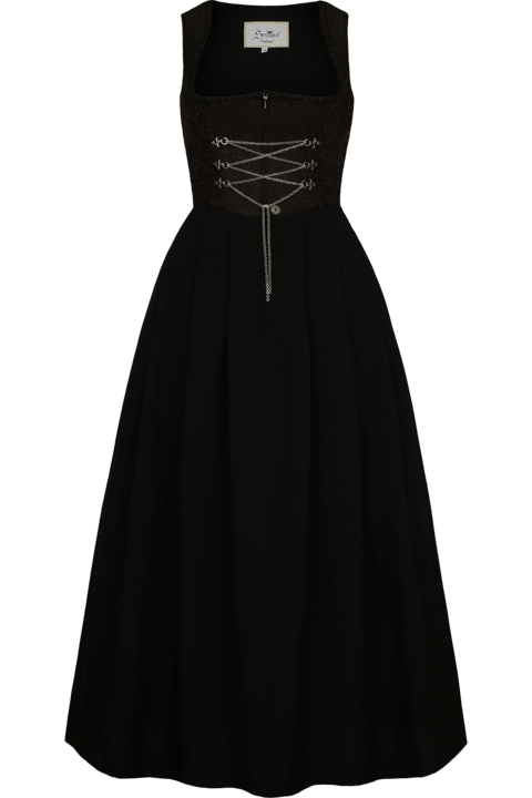 Dirndl lang ohne Schrze schwarz