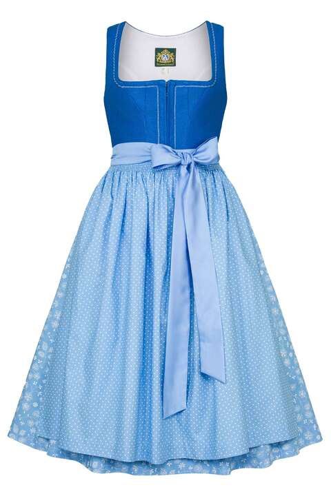 Leinendirndl Midi hellblau